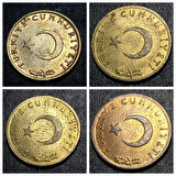 Escoines Koleksiyon 399636802a799df828 1961/62/63/64/65/66/67/68 1 Kuruş ÇİL takım eski madeni para