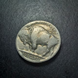 Escoines Koleksiyon 3996368076b7eb1010 1937 Buffalo 5Cent ÇÇT+ Eski Yabancı Madeni Para
