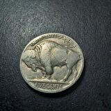 Escoines Koleksiyon 3996368076b7eb1010 1937 Buffalo 5Cent ÇÇT+ Eski Yabancı Madeni Para