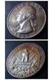 Escoines Koleksiyon 39963680e7f0112d27 1961 Amerika Quarter dollar GÜMÜŞ / PATİNALI / NADİR / ÇÇT