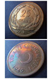 Escoines Koleksiyon 39963680e8c1729f08 25Kuruş 1949 Çil/ça (RAİNBOW-RRRR) Eski Madeni Para