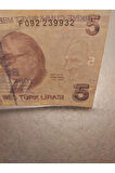 Escoines Koleksiyon 39963680eacced8f19 RADAR SERİ NUMARALI 5LİRA ÇT