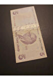 Escoines Koleksiyon 39963680eafe2be3b4 5TL güzel numara B204 ÇT+ TC kağıt para