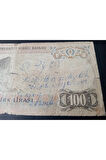 Escoines Koleksiyon 39963680eb1642a7f5 6. Emisyon 100 Lira Haliyle Yazılı (EFEMERA) Eski Kağıt Para