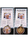 39963681b2db677829 Numis Proof 2016 Kraliçe Elizabeth 24Ayar AltınKaplama Sertifikalı 52gram A-35180