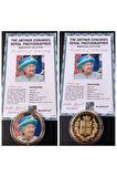 39963681b2e7f60621 Numis Proof 2016 Kraliçe Elizabeth 24Ayar AltınKaplama Sertifikalı 52gram A-35192