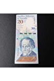 Escoines Koleksiyon 39963682a2fef87aef Venezuela 20 bolivar ÇİL Eski Kağıt Para