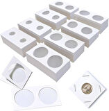 Escoines Koleksiyon 3996368437fab36ceb 5 ADET Yapışkansız Karton Kapama 22,5mm Madeni Para Kapaması