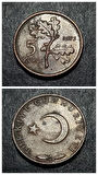 Escoines 399636873420ee80ba 1973 Bronz 5Kuruş Para