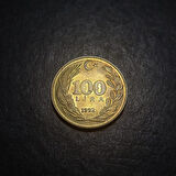 Escoines Koleksiyon 39963687b0c444c9fc 1992 Pirinç 100 Lira ÇA/ÇİL Eski Madeni Para