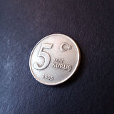 Escoines Koleksiyon 39963687fc6fe2ade8 2005 5 Yeni Kuruş ÇT/ÇÇT Eski Madeni Para