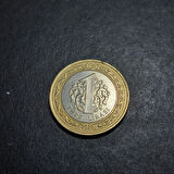 Escoines Koleksiyon 39963688006500b546 2020 Çapakli 1Türk lirası göz yaşı ÇÇT+ eski madeni para