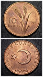 Escoines 39963688b5da69dd81 1973 10 kuruş çil Para Bronz