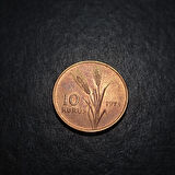 Escoines 39963688b5da69dd81 1973 10 kuruş çil Para Bronz