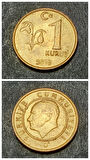 Escoines 39963689919749e313 2018 1 kuruş ççt+ Pirinç para