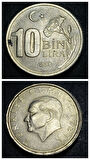 Escoines 399636899235fadf06 1996 10bin lira ççt+ para