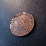 Escoines 39963689a706366194 1989 D Almanya 2Pfennig ÇÇT+ para