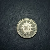 Escoines Koleksiyon 3996368f3caff528f0 1991 İsviçre 10 Rappen eski yabancı madeni para