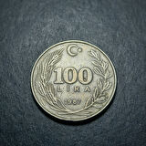 Escoines 3996368f4060b99cdc 1987 100Lira Baskı hatası nadir çift pres hatalı-erör temiz/çt eski para