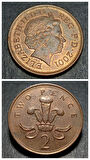Escoines Koleksiyon 3996368f4183103a4a 2001 two pence 2 peni ççt+ eski yabancı madeni para