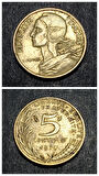 Escoines Koleksiyon 3996368f41ad537375 1979 fransa 5 centimes çt eski yabancı madeni para