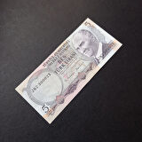 Escoines 3996368f6c7bdf1d6d 6.Emisyon 5Türk-Lirası J82-300021 Seri Numara CA