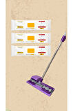 Mop Easy Clean Arap Sabun Katkılı Mopa Uyumlu Yer Temizlik Havlusu 50 Yaprak 3 Paket Mop Seti