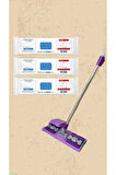 Mop Easy Clean Çamaşır Suyu Katkılı Mopa Uyumlu Yer Temizlik Havlusu 50 Yaprak 3 Paket Mop Seti