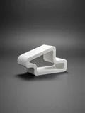 Beyaz PVC Kapı ve Pencere Emniyet Stopperi - Rüzgarla Kapanmayı Önleyici, Çocuk & Evcil Hayvan Güvenlik Takozu (Çok Renkli Dayanıklı Stopper, 7x3.7cm)