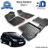 Dacia Sandero 3D Havuzlu Paspas 2012-2020