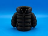 3D Baskı Şişme Mont Kalemlik - Masaüstü Organizer-Siyah