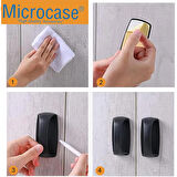 Microcase Plastik Yapışkanlı Sürgülü Pencere Çekmece Kapı Kolu Tutacağı - Koyu Kahverengi AL4834 1 Adet