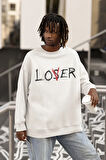 Loser Yazılı Unisex Oversize Sweatshirt
