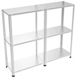Raffar 3 Katlı Duble Galvaniz Çelik Raf. Depo, Dosya, Arşiv Rafı