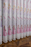 Çocuk Odası Renkli Prenses Modeli 3kat Pileli Tül Perde