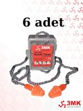 3MK-KT24  Çam Tipi Kordonlu Kulak Tıkacı(6adet)