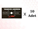 Yangın İhbar Butonu Yedek Cam (10 adet)