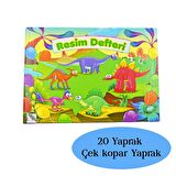 Çınar Uninote Resim Defteri Dikişli Küçük Boy A5 20 Yaprak 3 Adet 