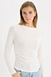 DeFacto Slim Fit Dar Kesim Bisiklet Yaka Basic Düz Soft Touch Uzun Kollu Tişört E5884AX25SPER105