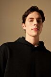 DeFacto Oversize Geniş Kalıp Kapüşonlu Kapitone Sweatshirt B6492AX24SPBK81