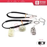 Ford Focus MK1 2000-2007 4/5 Kapı 6S4Z5423201BA İçin Elektrikli Ön Sol Kapı Cam Kriko Tamir Seti