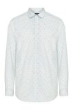 Baskılı Slim Fit Yeşil Gömlek | XS