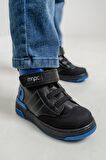 mnpc Erkek Çocuk Siyah Hakiki Deri Anatomik Sneaker Bot