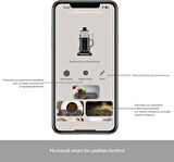 Homend Smart Royaltea Plus 2 In 1 Otomatik Çay ve Türk Kahve Makinesi Wifi Mat Siyah