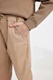 DeFacto Erkek Çocuk Beli Bağcıklı Lastikli Paça Cepli Basic Düz Jogger Gabardin Pantolon A9395A824WNBG219
