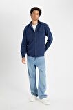 DeFacto Regular Fit Polo Yaka Basic Düz Pamuklu Uzun Kollu Gömlek B2654AX24AUNV147