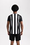 DeFactoFit Standart Fit Bisiklet Yaka Spor Baskılı Kısa Kollu Sporcu Tişört A6959AX23AUBK81