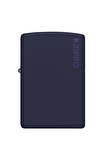 Zippo Çakmak Navy Blue Koyu Mavi Logo 239zl