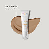 EffectHA Dark Tinted Sunscreen Buğday & Esmer Tenler için Cilt Tonu Eşitleyici Güneş Koruyucu Krem SPF50+ 50ml
