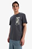DeFacto %100 Pamuk Rick and Morty Regular Fit Bisiklet Yaka Kısa Kollu Tişört E4752AX25SPAR104